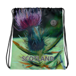 Scottish Thistle Drawstring bag