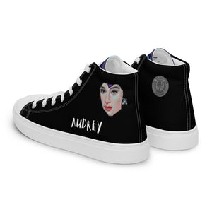 Audrey Hepburn Women’s high top canvas shoes