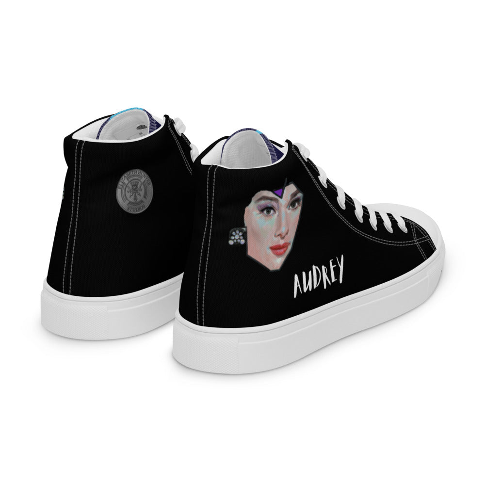 Audrey Hepburn Women’s high top canvas shoes