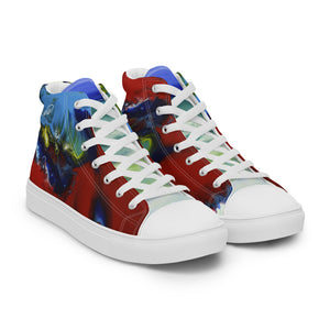 Red Ocean Women’s high top canvas shoes